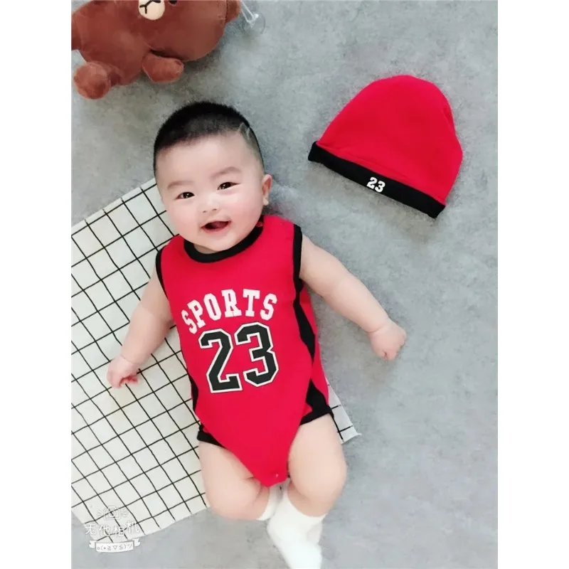 Baby Clothing Boy - 1 Set Rompers Basketball Kids Clothes