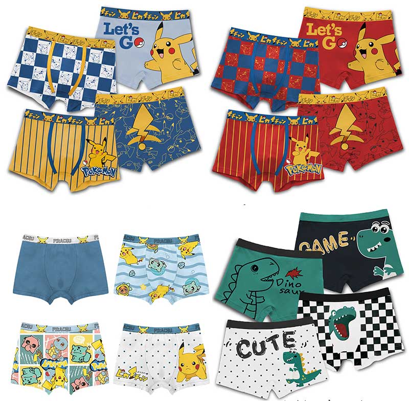 Baby Clothing Items - Anime Pokemon Children's Boys Underwear Pure