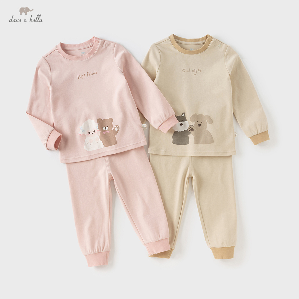 Baby Sleep Suit - Dave Bella Girls Baby Pajama Set