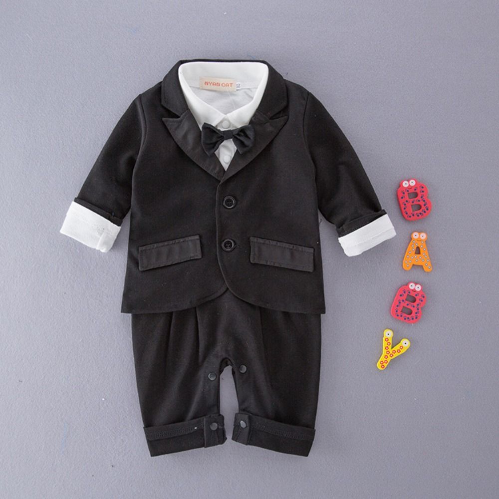 2Pcs/Set Black Tuxedo Gentlema - Baby Clothing Bundles review and price