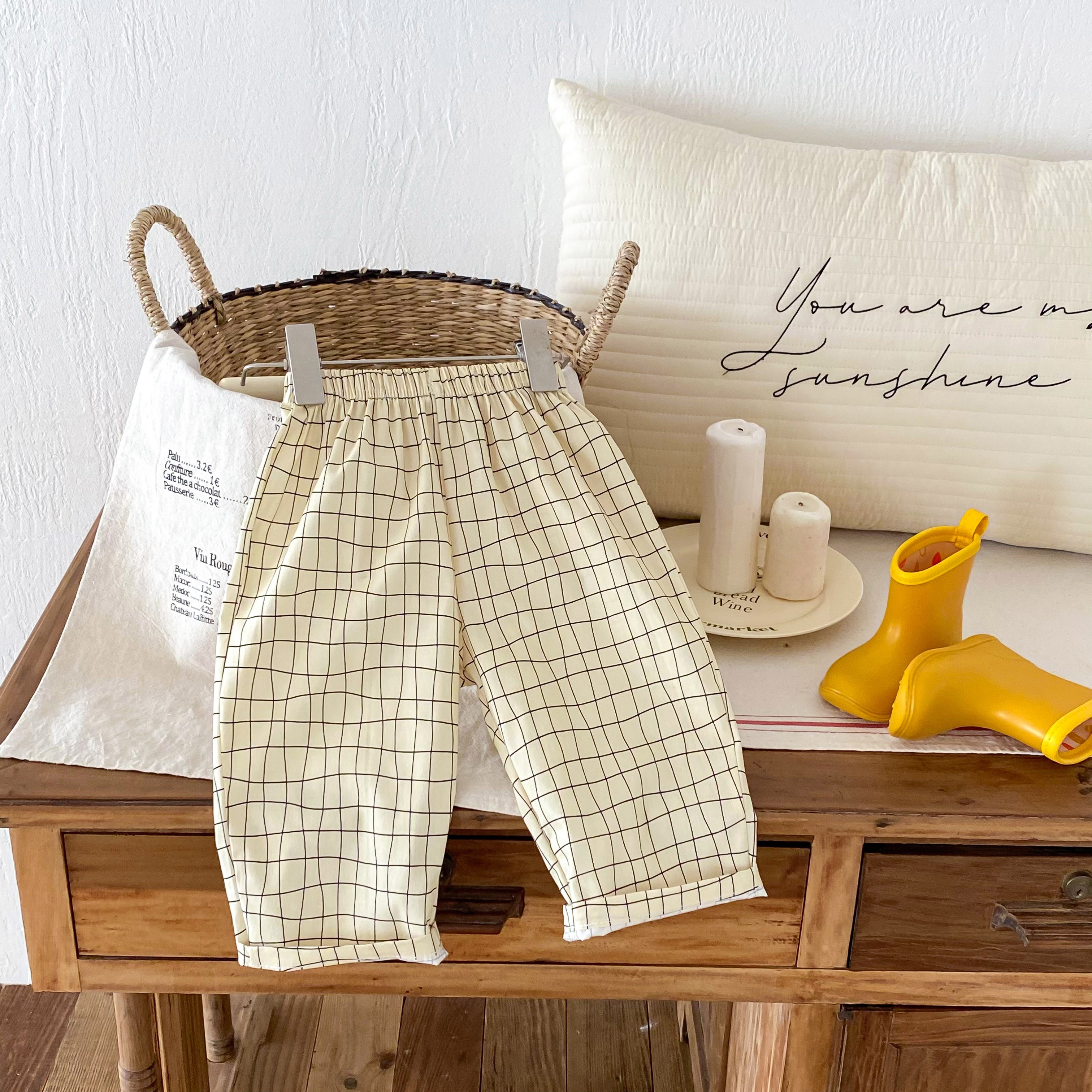 Fashion Plaid Pants Kids Boys  - Baby Boy Clothing Zara review and price