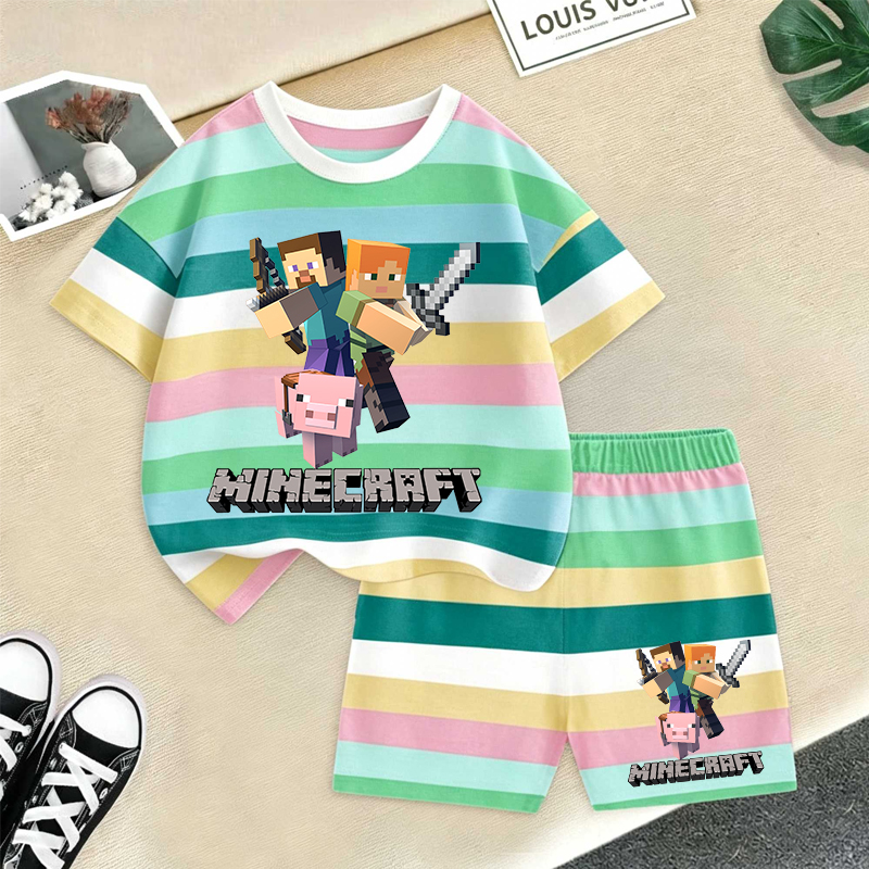 Minecrafted Girl boy Summer T  - Baby Clothing Items review and price