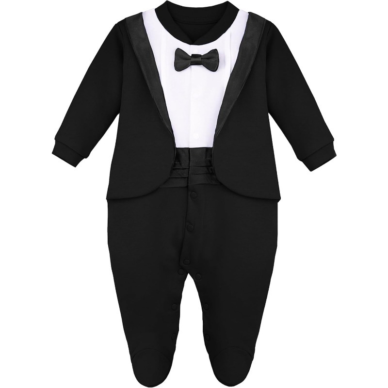 Newborn Boy Gentleman Tuxedo F - Baby Sleep Suit review and price