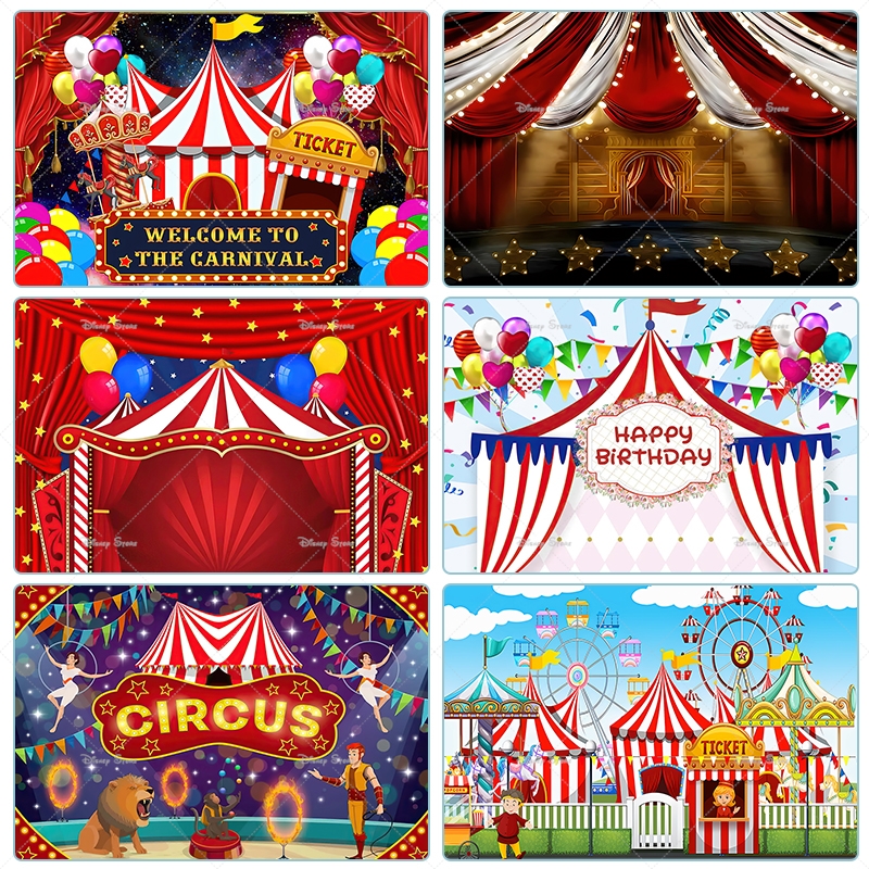 Red Circus Tent Backdrop For C - Baby Clothing Night review and price
