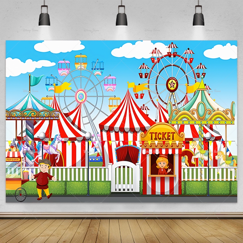 Red Circus Tent Backdrop For C - Baby Clothing Night review and price