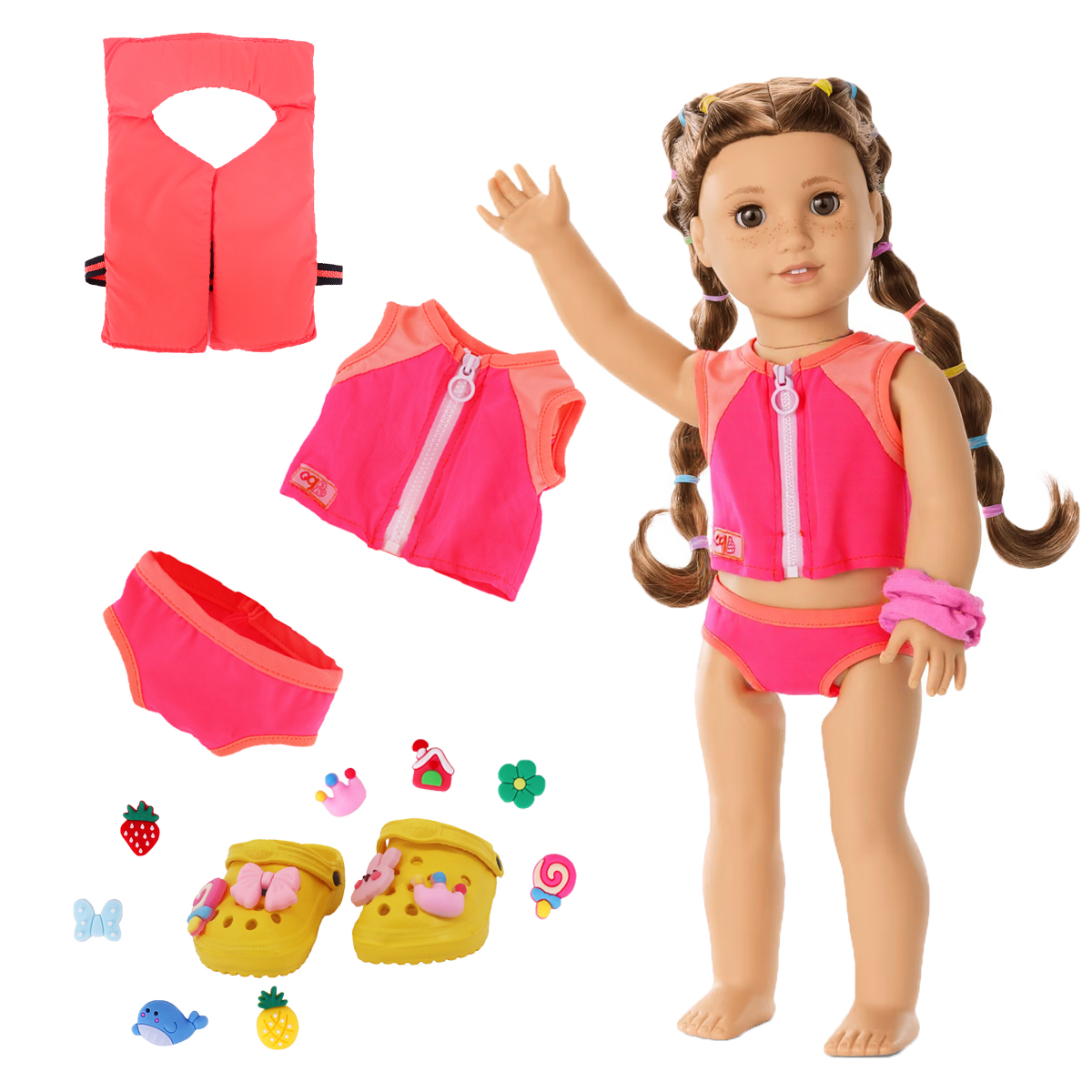Head Flower Swimsuit Fish Scal - Baby Clothing Items review and price