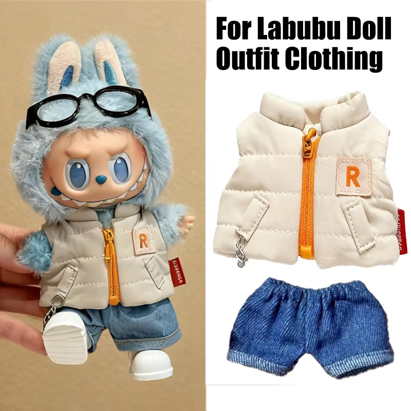 For 15 17cm Labubu Doll Solid  - Baby Clothing Items review and price