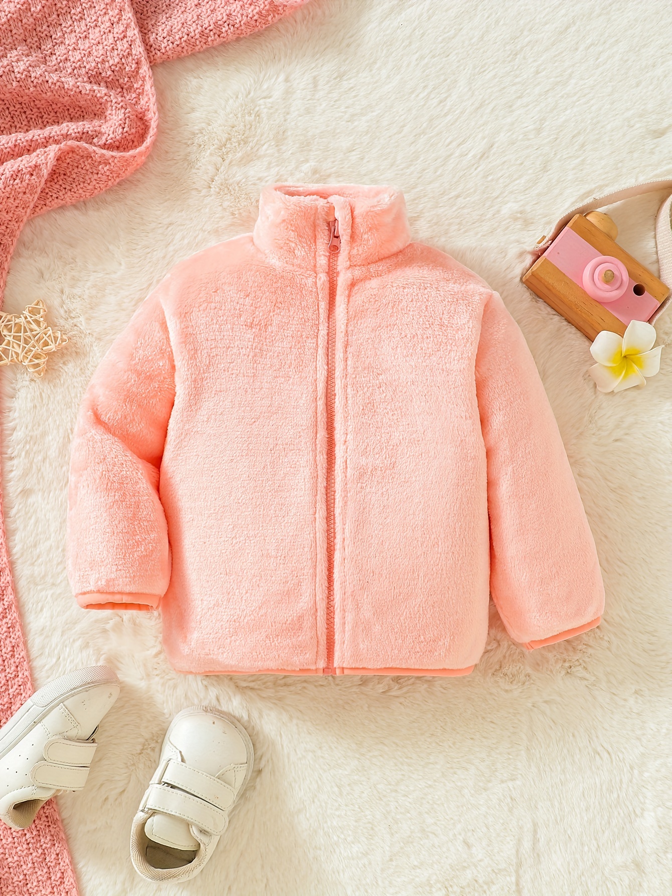 Unisex Plush Zipper Jacket for - Baby Clothing Neutral review and price
