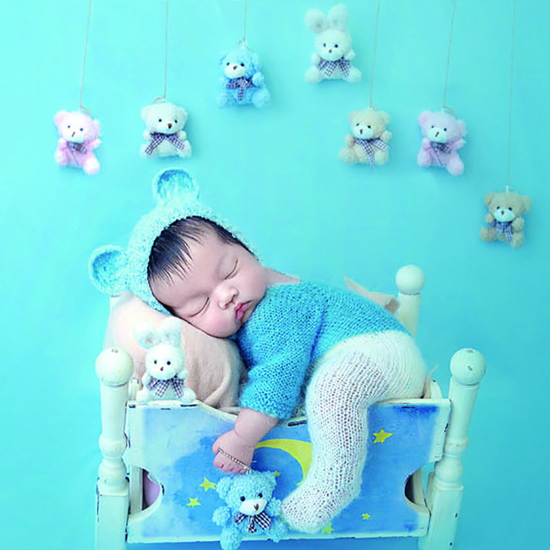 Vintage Knit Fluffy Teddy Bear - Baby Sleep Suit review and price