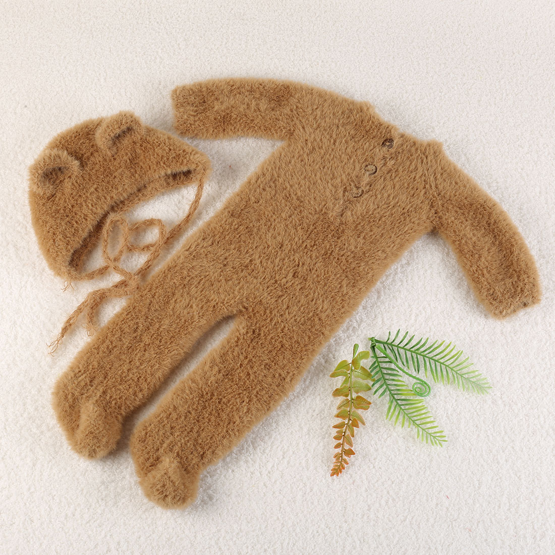Vintage Knit Fluffy Teddy Bear - Baby Sleep Suit review and price